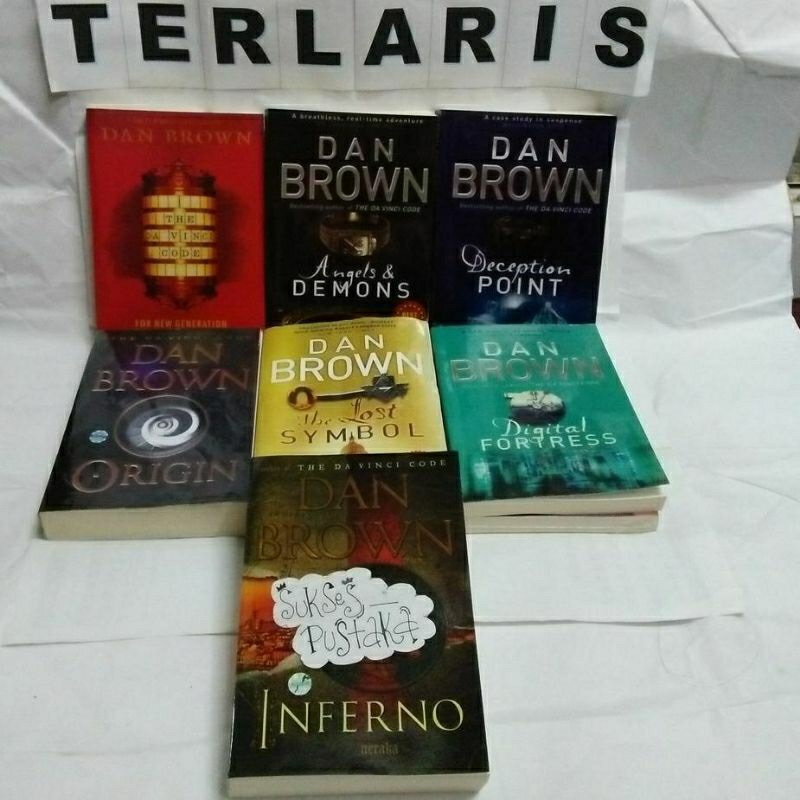 DAN BROWN - Deception Poin, Digital Fortres, Inferno, The Da Vinci Code,  Lost Symbol,  Angel Demos,