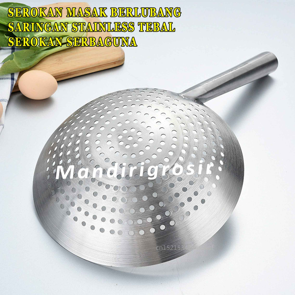 Saringan Masakan* Serokan Lubang* Saringan Stainless* Saringan 28cm