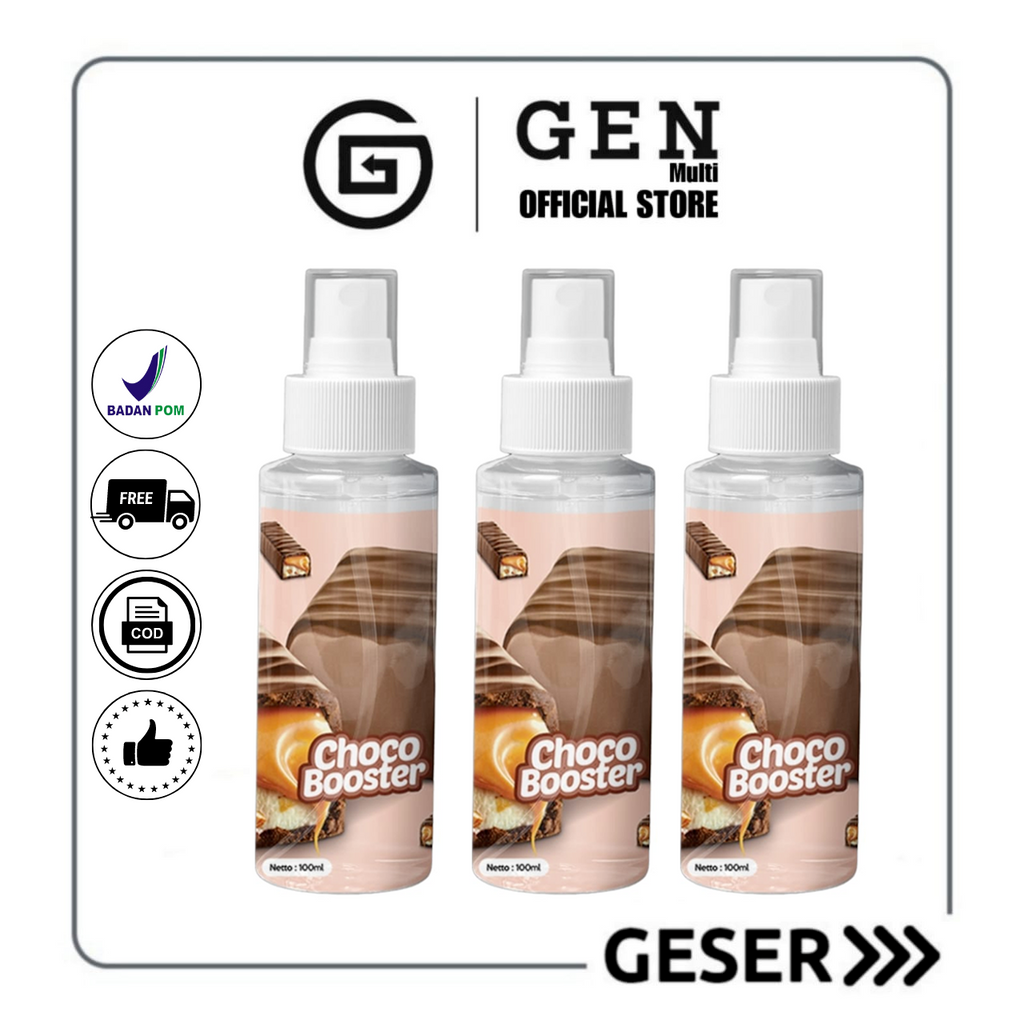 GEN - [BPOM] Parfum Body Mist Milofa Choco Booster 100ml Premium / Body Mist Choco Booster 100ml / Parfum Unisex Wangi Tahan Lama