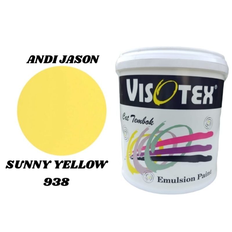 CAT TEMBOK VISOTEX KEMASAN 20KG NO 938 SUNNY YELLOW