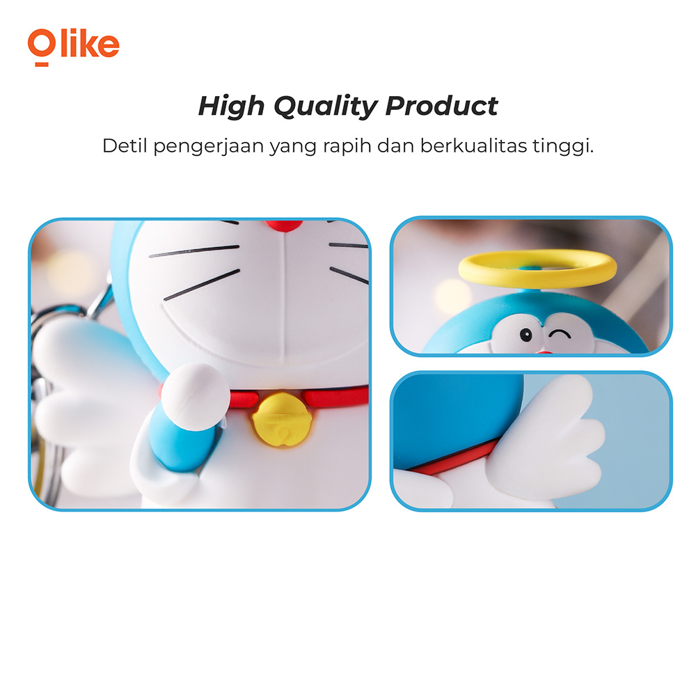 OLIKE DORAEMON GANTUNGAN KUNCI TAS MOBIL MOTOR KEY CHAIN PENGHARUM