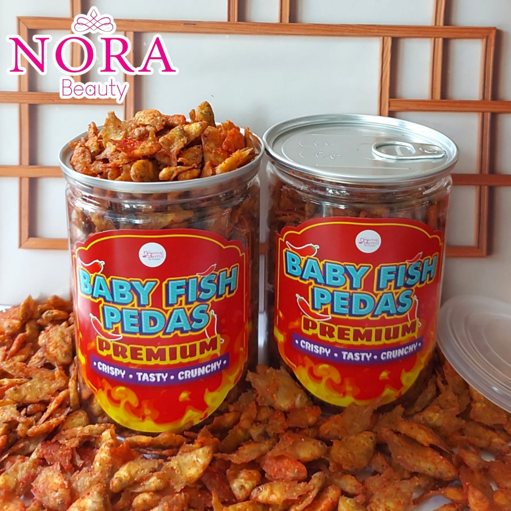 

Cemilan Ikan Crispy / Baby Fish Bumbu Pedas Kemasan CAN Premium //murah