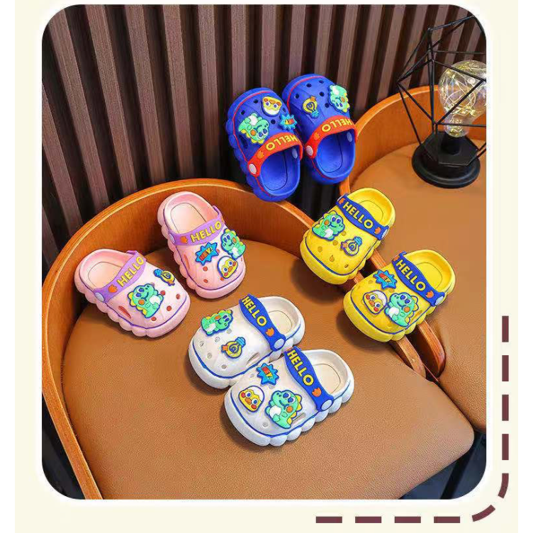 babyfit [18-29] GOZILA sendal sepatu bakpau karet pvc eva anak cewek cowok import ml-0828r