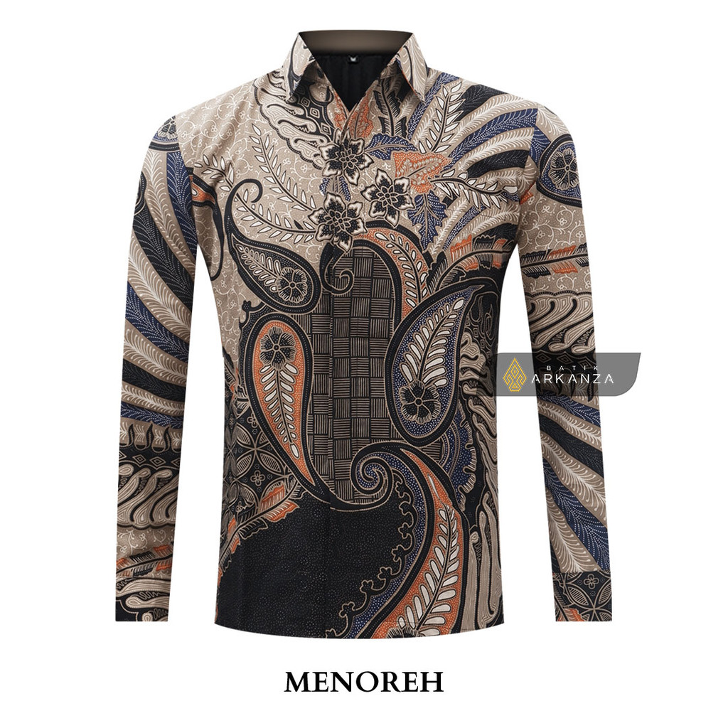 BATIK ARKANZA Hem Atasan Kemeja Baju Batik Pria Cowok Laki Laki Slimfit Full Lapis Furing Lengan Panjang Lengan Pendek Original Asli Batik Arkanza Solo Laweyan Size S M L Xl XXL Bahan Katun Premium Handara Prabuseno Antasena Mahaprana Bateeq MAHIT