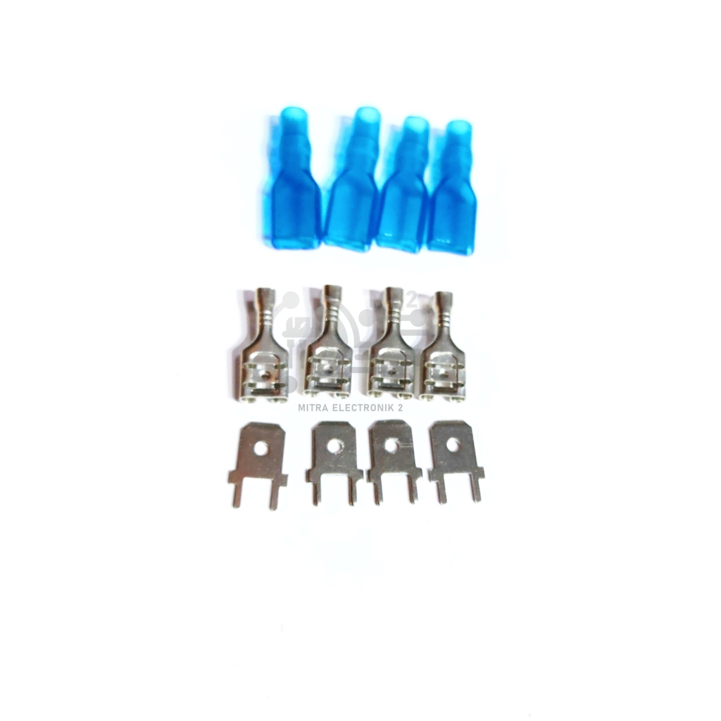 Skun Pcb 4set (pasang) Skun PCB 6.3mm male +skun pcb 6.3mm female + karet/ silikon skun