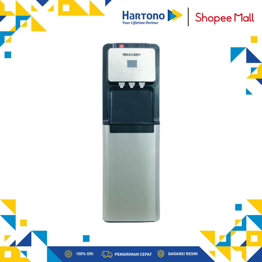 Sharp SWD-88EHL SL Dispenser Air Galon Bawah 1.2L Panas & 2.8L Dingin Silver