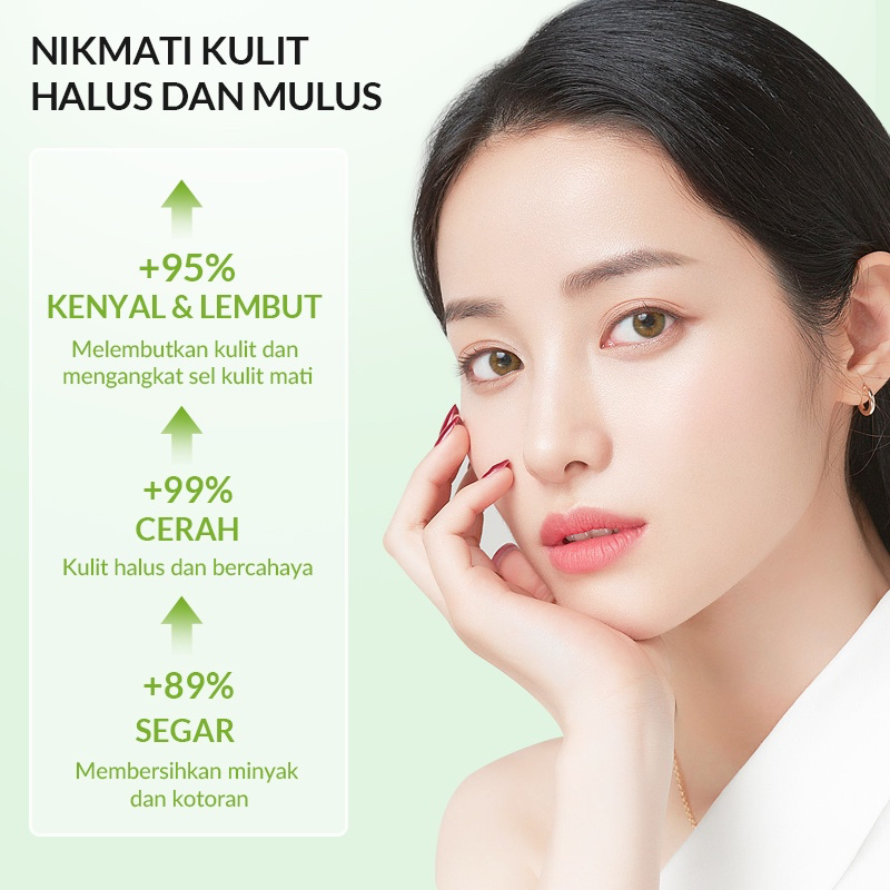 BIOAQUA Facial Exfoliating Gel Indonesia / Eksfoliasi Kulit 100g / Aloe Peach Niacinamide Brightening &amp; Smooth Nourishing / Mengangkat Sel Kulit Mati Mencerahkan Komedo Halus Lembut Hidrasi / Peeling Exfoliator Exfo Scrub / Skincare Face Care / Series