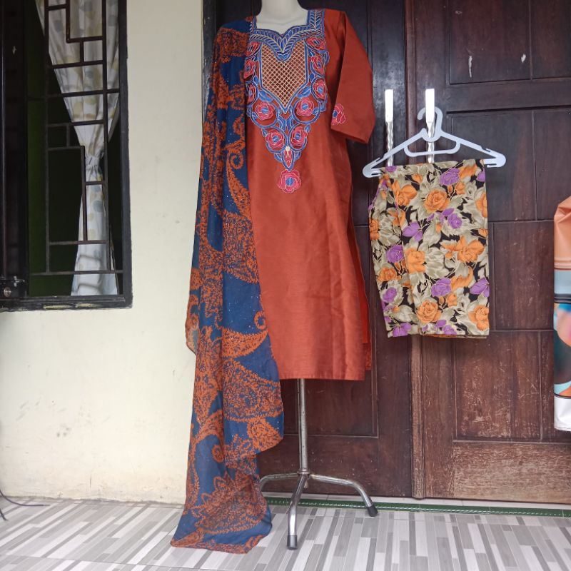 Dress/Baju india wanita set lengkap (LikeNew)