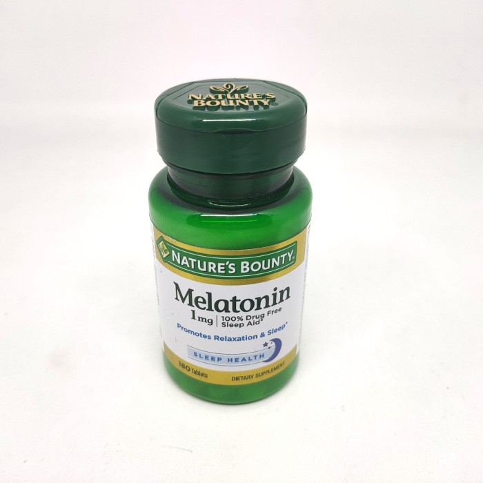 Nature Bounty Melatonin 1 mg 180 tablet Nature's Natures Tidur Lelap