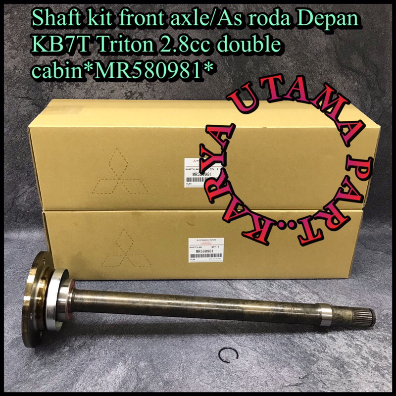 Shaft Kit Front Axle/As Roda Depan KB7T Triton 2.8cc Double Cabin MR580981
