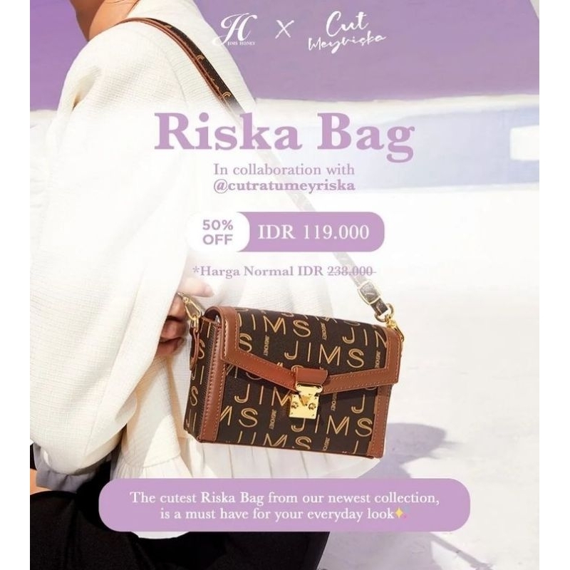 JH RISKA✅JIMSHONEY RISKA BAG TAS WANITA KECIL PRINTED