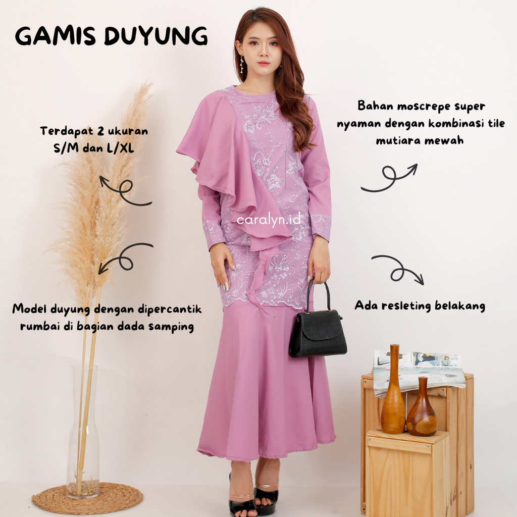 GAMIS BRUKAT LEBARAN 2023 MODEL GAMIS TERBARU DUYUNG