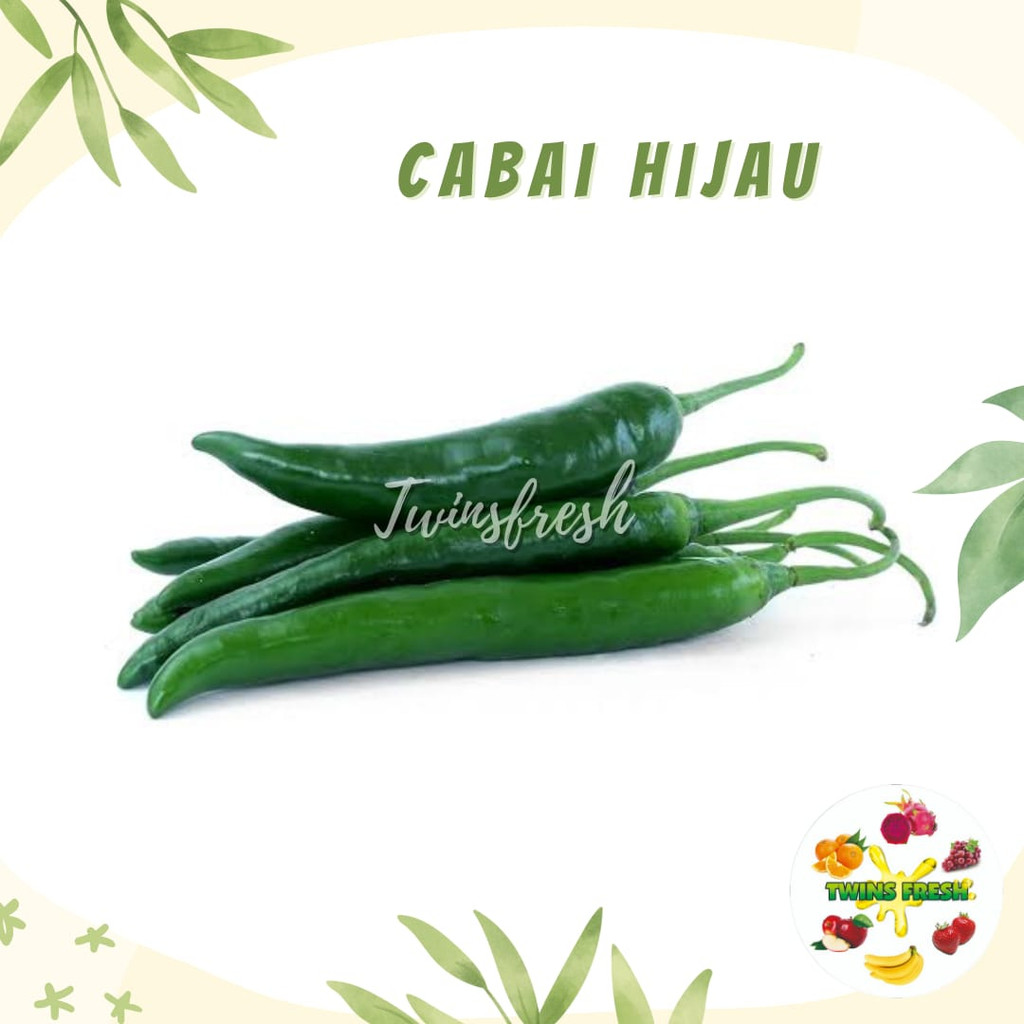 

Cabai Hijau Besar 1kg - Twins Fresh