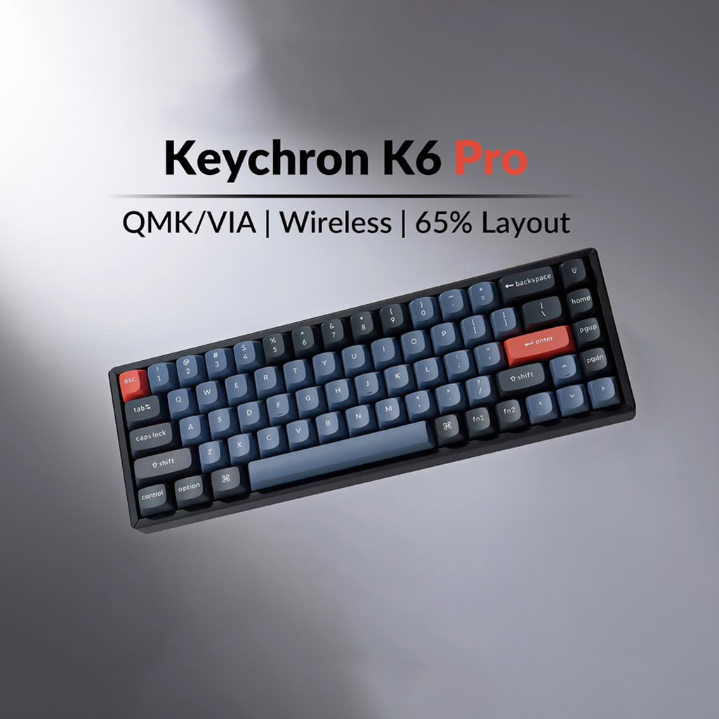 Keychron K6 Pro Aluminum Hotswap RGB Mechanical Gaming Keyboard