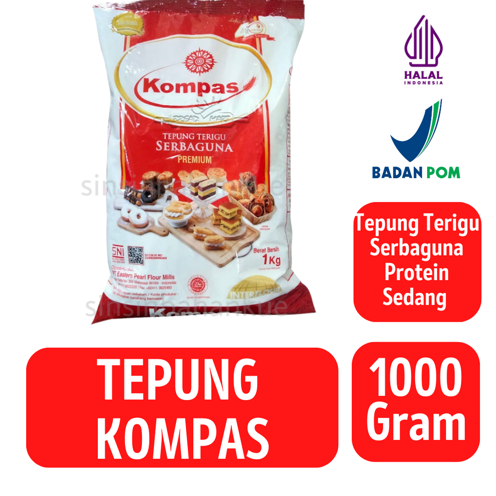 

Tepung Terigu Kompas [1Kg]
