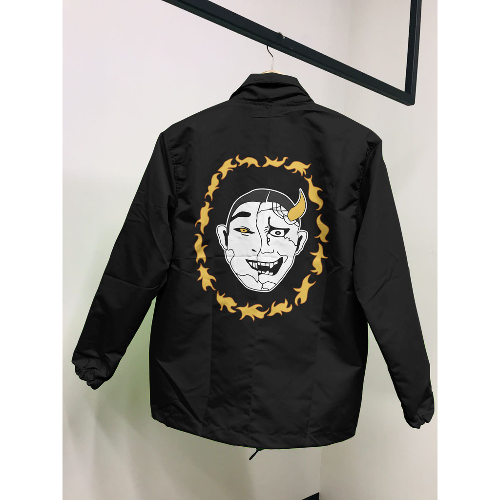 Jaket Coach Angry Black Anime Manga Tokyo Revenger Premium Unisex