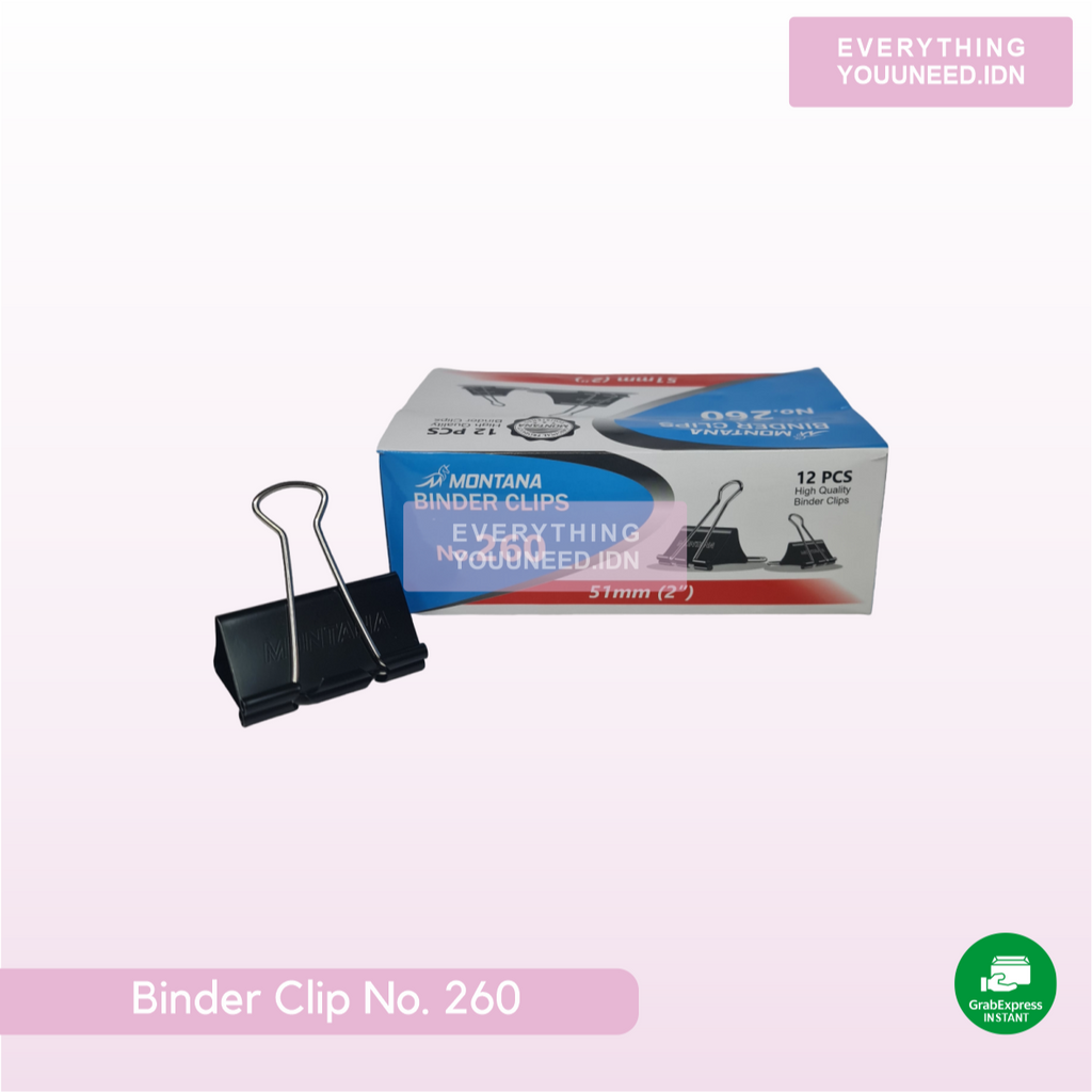

Penjepit Kertas / Binder Clips No. 260
