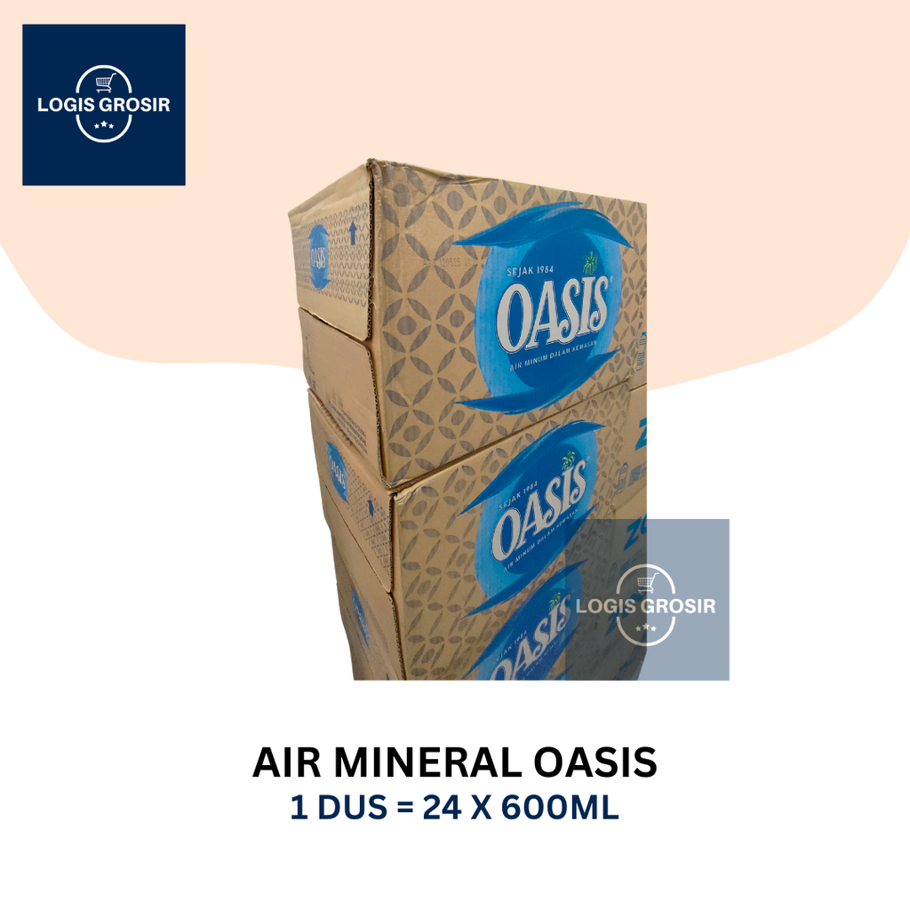 

Oasis Air Mineral Botol Tanggung / Sedang 600ml 600 ml per Dus Karton