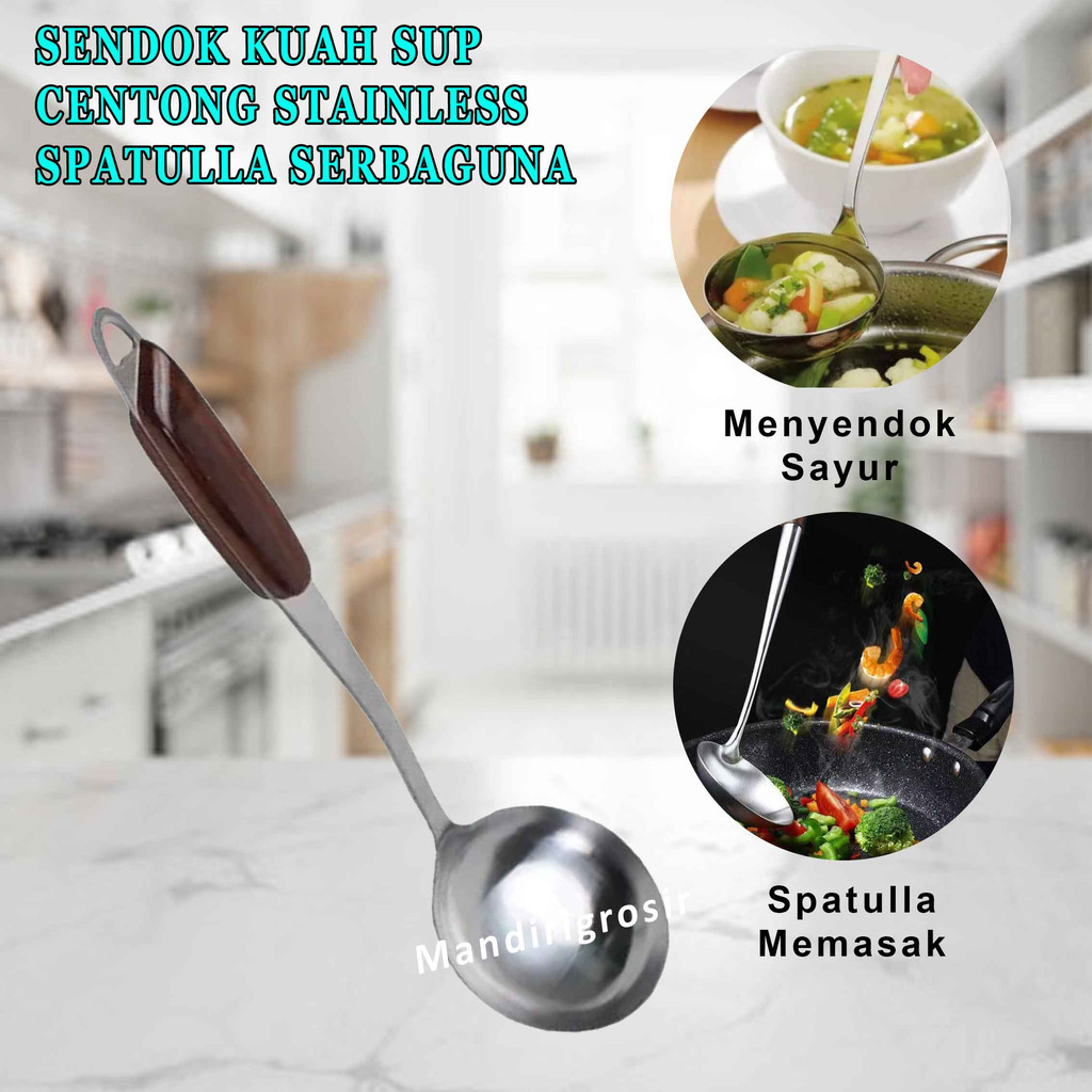 Sodet Masak* Sendok Kuah Sup* Sendok Stainless* Sendok Sup Serbagun