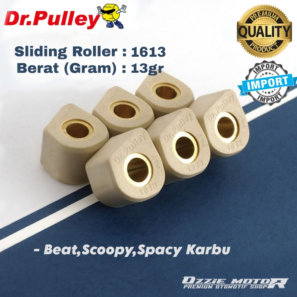 DR PULLEY 1613 SLIDING ROLLER BEAT SPACY SCOOPY KARBU 7gr s/d 13gr