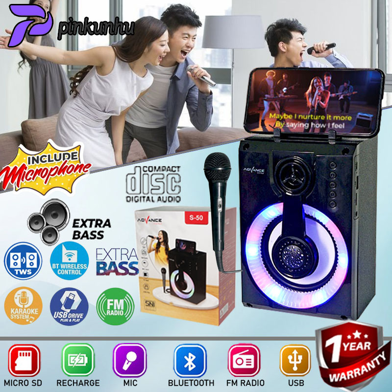 Advance S50 Bluetooth plus Mic karaoke