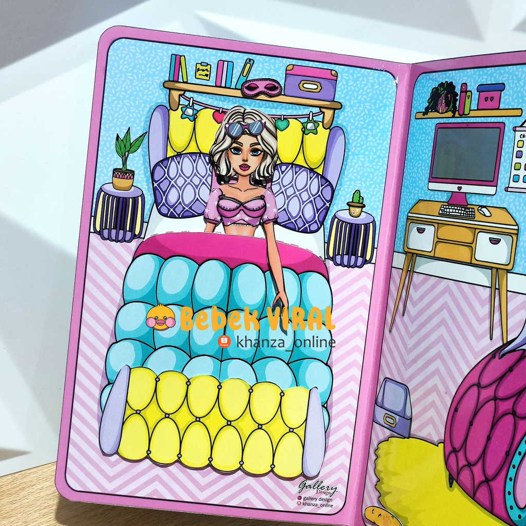 BARBIE HOUSE SIAP MAIN Mainan Edukatif Anak Paperdolls Bpbpan