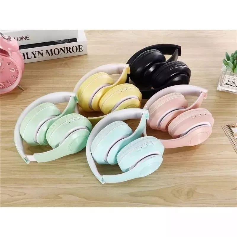 Headphone Bando Bluetooth Macaron P33 Headset Bando Wireless P33 Earphone Bando Bluetooth P33