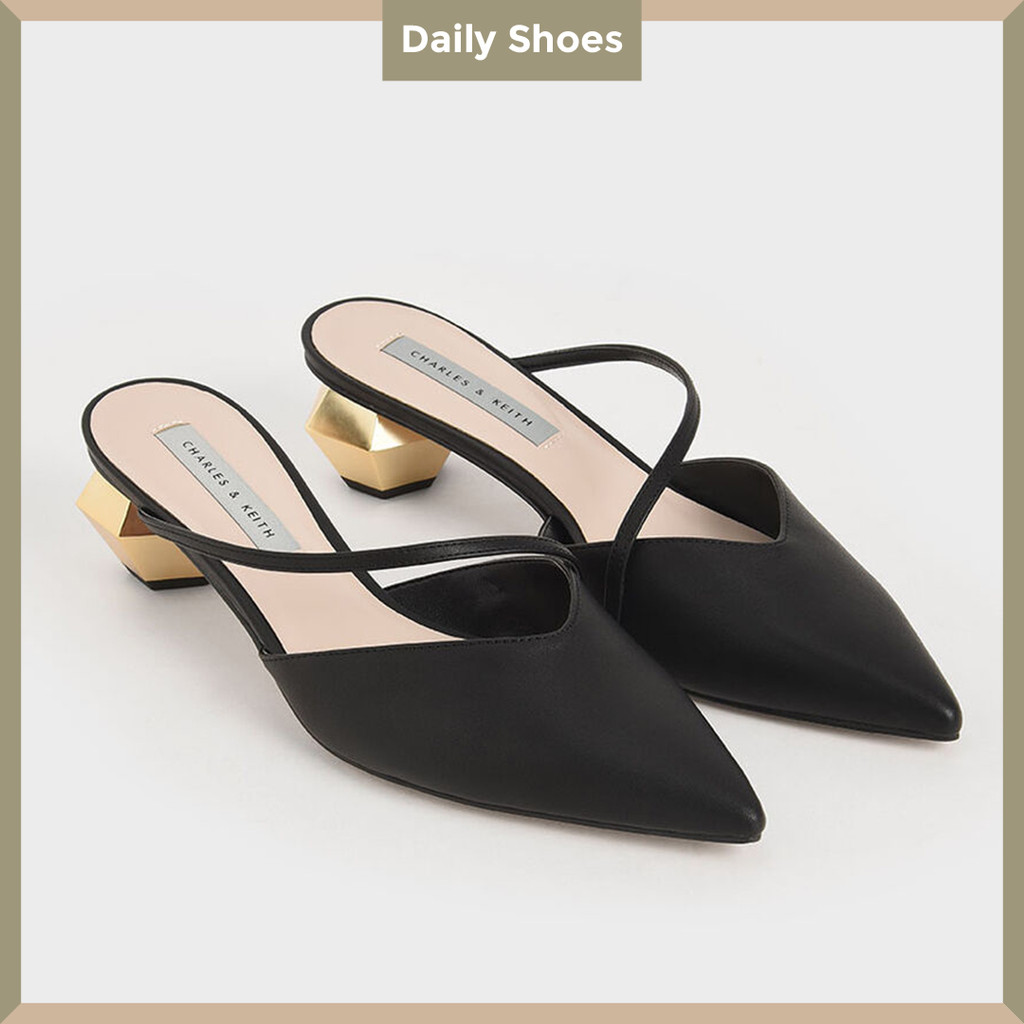 Sepatu CK 416 Black / Sandal Wanita Import Heels 3cm Elegan dan Stylish cocok untuk Kondangan Pesta Wisuda Hangout Kualitas Premium by Dailyshoes_id