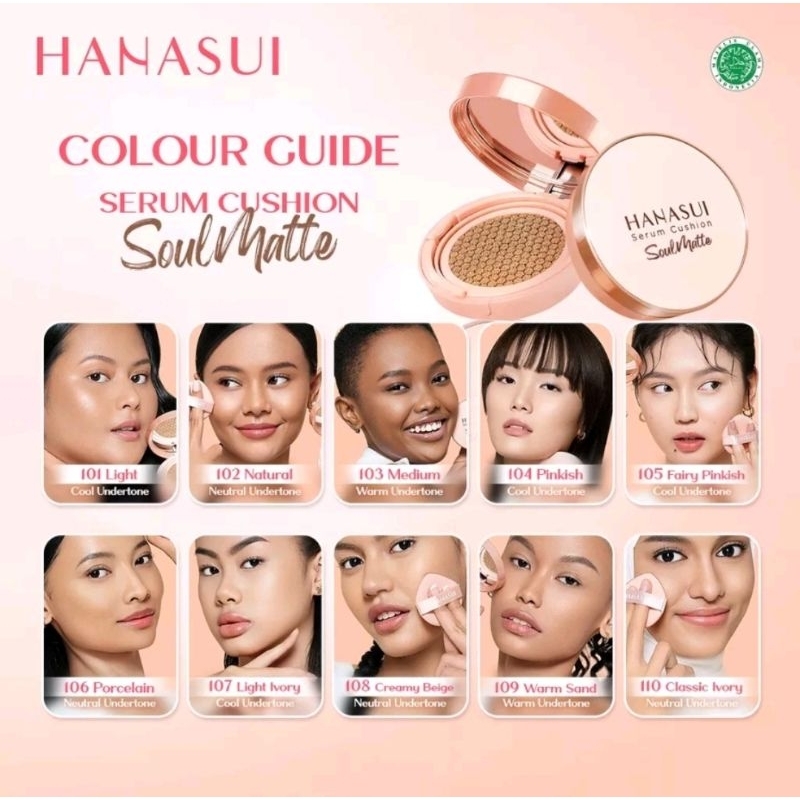 Hanasui Serum Cushion Soulmatte Foundation Soulmate