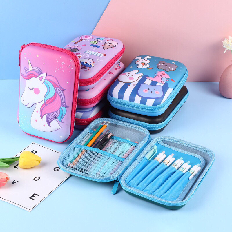 Kotak Pensil 3D Pencil Case MIRIP SMIGGLE Lookalike KB PG TK SD HardTop Organizer Lucu Tepak Alat Tulis