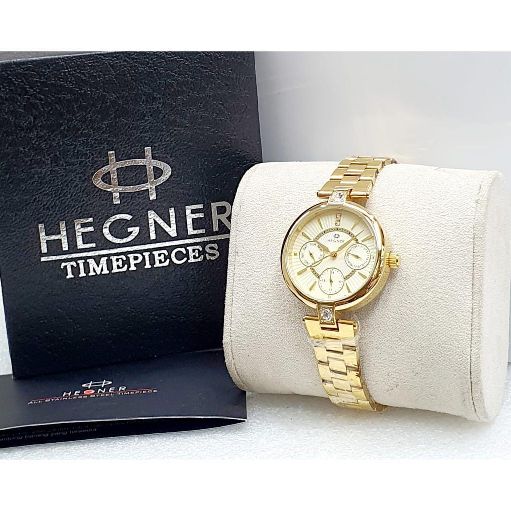 Jam Tangan Hegner 5003 Chrono Aktif Fashion Wanita Original