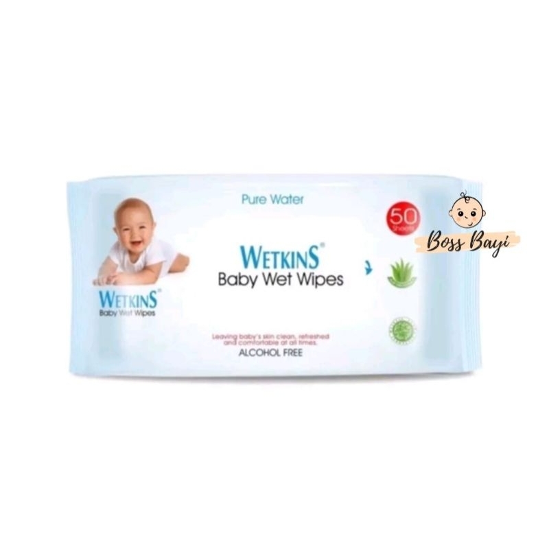 WETKINS - Baby Wipes / Tissue Basah 50's