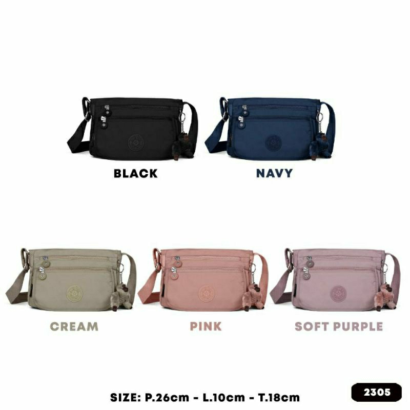 Tas selempang wanita Tas Wanita Tas KP 2305 Bahan Nylon. Tas Wanita Import Tas selempang Import BEST SELLER TERBARU BISA BAYAR DITEMPAT.!!!!