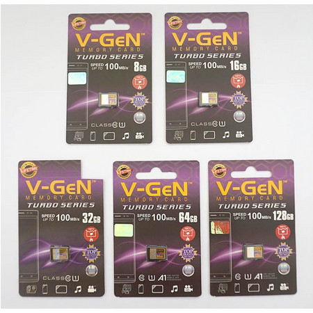 MICRO SD VGEN TURBO CLASS 10 8 16 32GB 64GB 128GB 256GB 512GB ORIGINAL