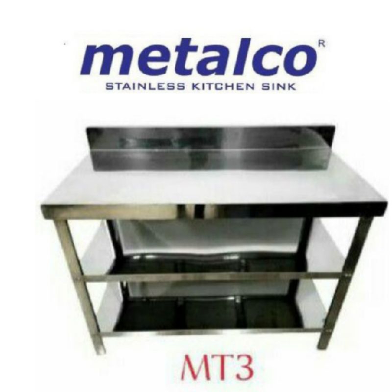 METALCO. MEJA KOMPOR. MEJA DAPUR. MEJA TV. STAINLESS. MT3