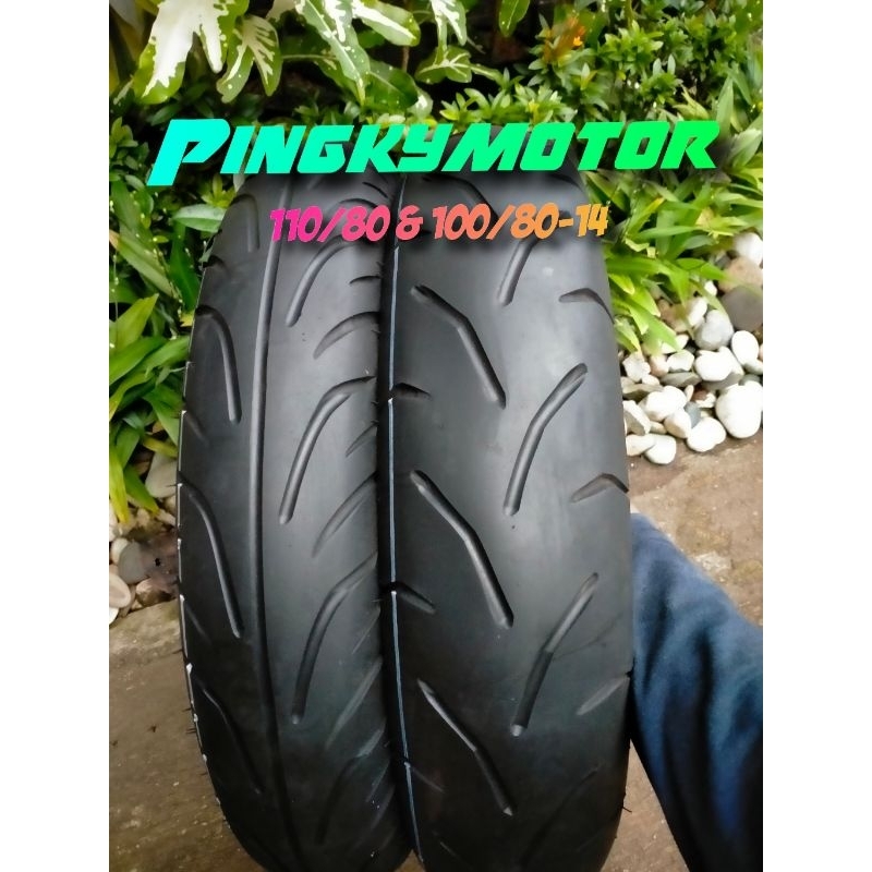 Ban Luar Motor Metik VARIO LEXI BEAT Ukuran 100/90 Dan 110/80 Ring 14 Tubeles