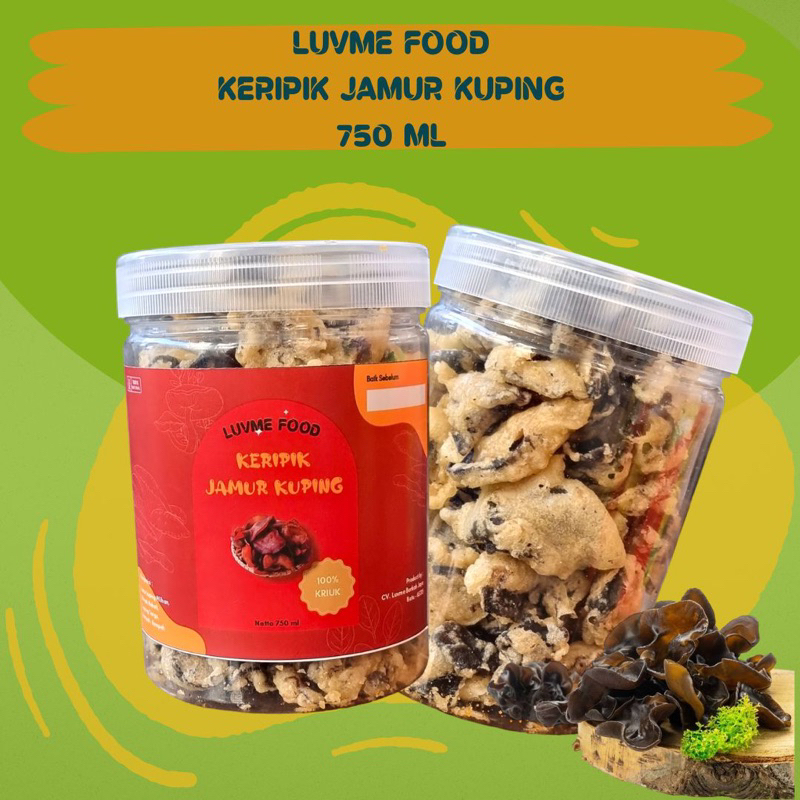 

KERIPIK JAMUR KUPING 850ml SNACK CEMILAN MAKANAN RINGAN