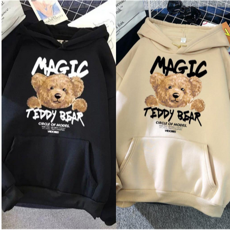 Hoodie Wanita Oversize MAGIC TEDDY Jaket Outerwear Pakaian Pria Wanita Oversize Korean Bear Hoodie