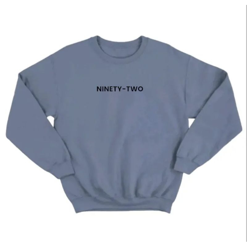 sweater crewneck Logo NINETY-TWO unisex L. XXL. 3XL. 4XL. 5XL. 6XL