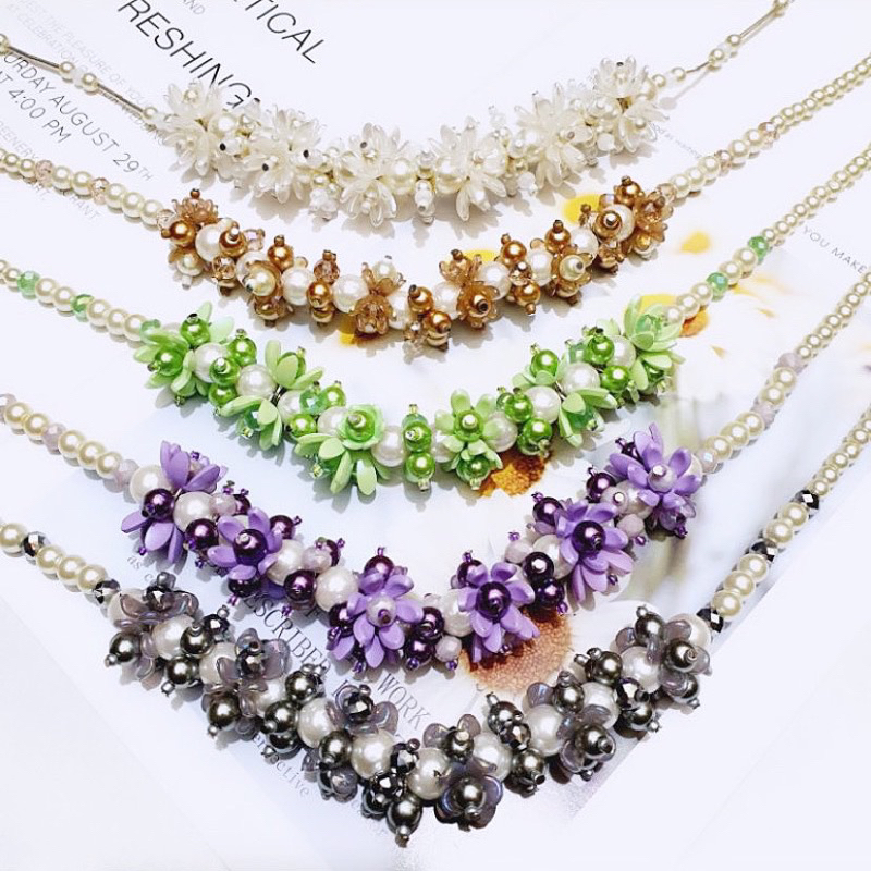 CRYSTAL BEADS NECKLACE / KALUNG DAILY HIJAB / KALUNG KRISTAL / KALUNG HIJAB / KALUNG HANDMADE TERBARU