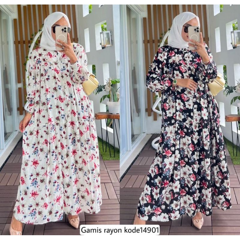 Gamis Rayon Terbaru / Gamis Crinkle Terbaru / Gamis Jumbo Terbaru / Midi Dress Rayon Terbaru / Midi 