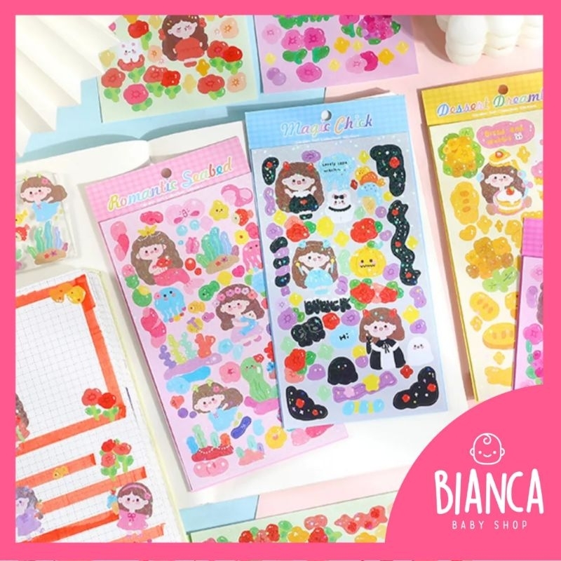 BIANCA - Stiker 006 DIY Stiker Lucu Hias Buku Diary