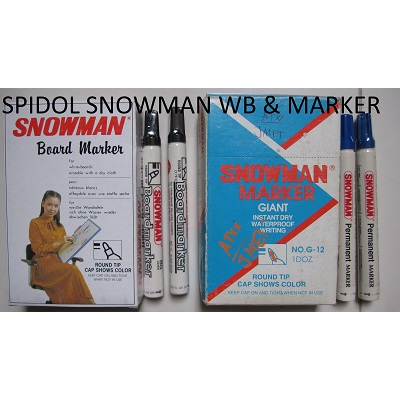 

(1PCS) Spidol Whiteboard DAN MARKER Snowman BG-12 / G-12