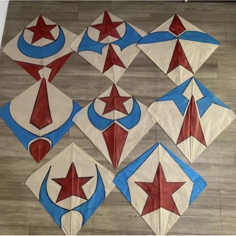 Layangan Super Seot Cililin - Pulasan Garis Motif