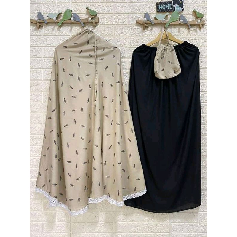 Mukena Rayon Premium Jumbo MOTIF LARISA (Rayon Printing)