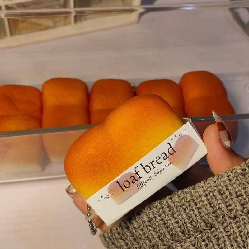 loaf bread milky soft bread squishy || design by lathfoamz