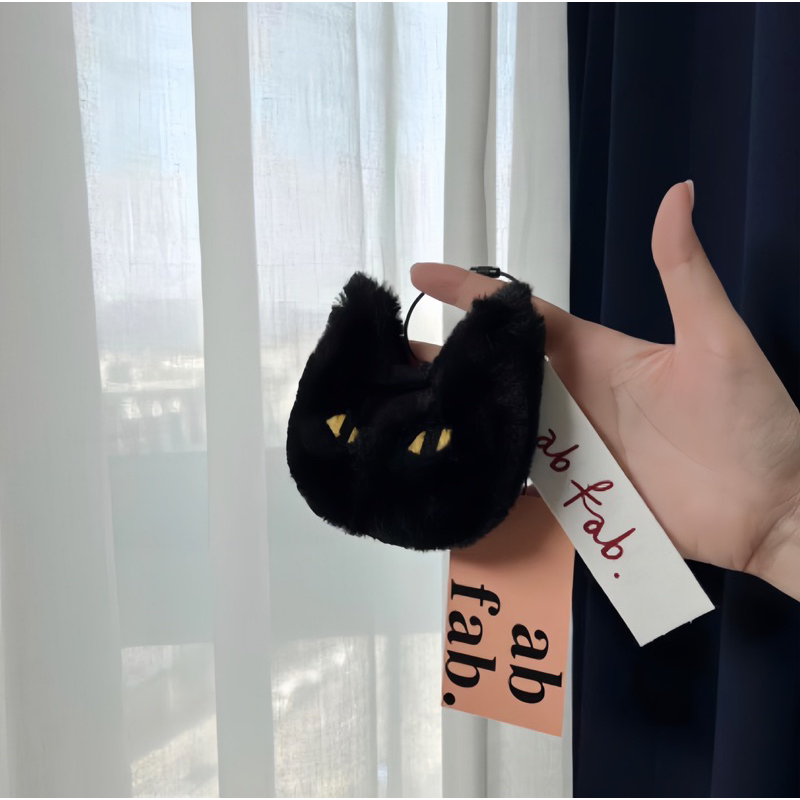 Ab Fab. Keyring Worn By Bts Suga Official Gantungan Kunci Black Cat Kucing Hitam Korea