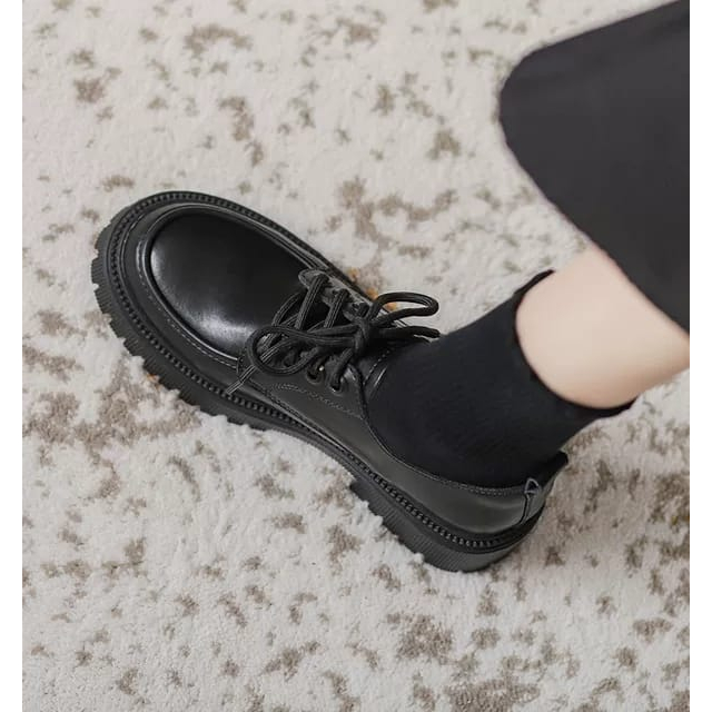 SEPATU WANITA DOCMART '' BOOT '' LOAFERS BLACK MATTE PREMIUM TL 3