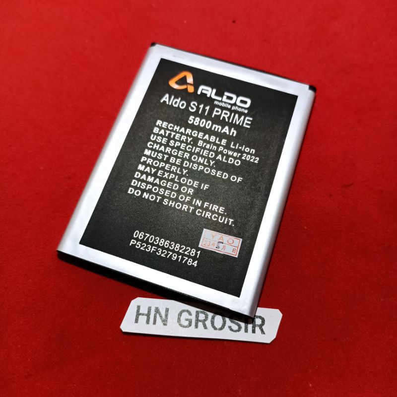 Baterai batre Aldo S11 Prime / Aldo AS5 New original Battery hp