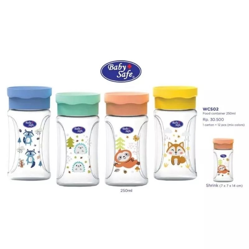 Baby Safe Food Container 120ml 250ml WCS01 WCS02 Tempat Penyimpanan Mpasi Bayi